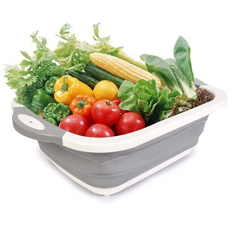 4 In 1 Multipurpose Chopping Board, Washing Bowl, Fruit Vegetable Basket