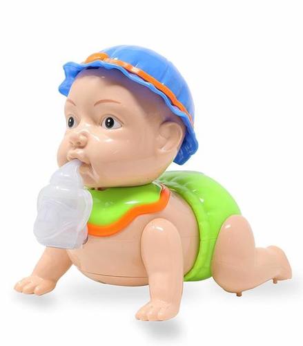 Battery Operated Crawling Baby Toy With Music And Light For Kids