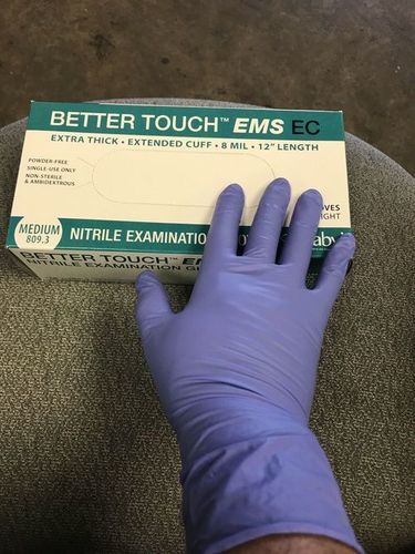 Powder Free Nitrile Hand Glove For Medical Uses