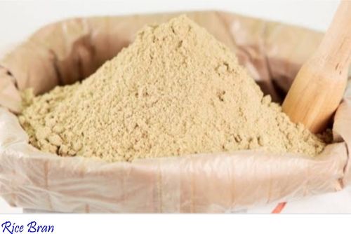 Light Yellow Raw Rice Bran Powder