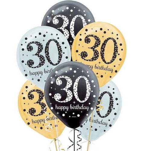 Happy 30th Birthday Balloons