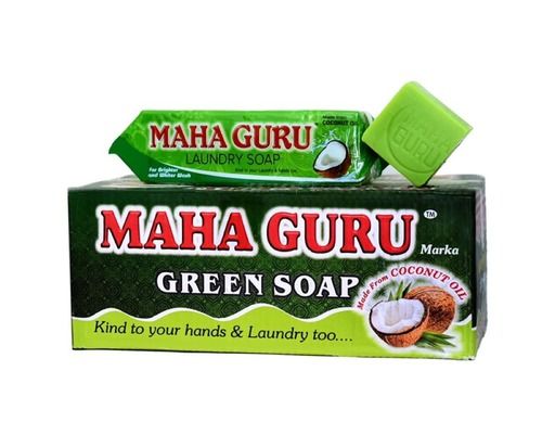 Green Washing Soap With Good Lemon Fragrance