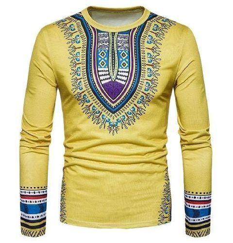 Printed African Men Dashiki Shirt