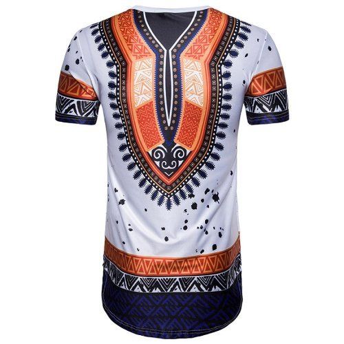 Washable Printed African Men Dashiki Shirt