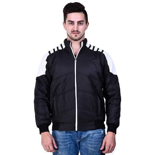 Washable Black Men'S Hoodie Jacket