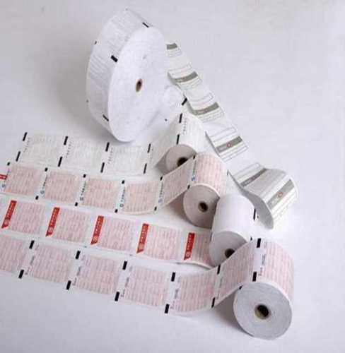 Cash Register Paper Rolls - Standard Size, White Color, Soft and Smooth Feel | Eco Friendly Material, Optimum Performance