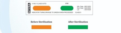 Green Chemical Indicator Strip Eto Class 5