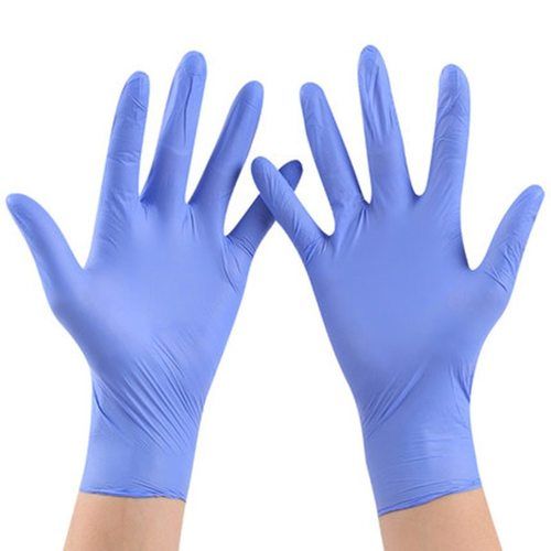 Blue/White Matigs Nitrile Disposable Gloves