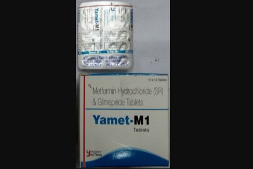 Yamet M1 Metformin Hydrochloride And Glimepiride Tablets Store In Cool