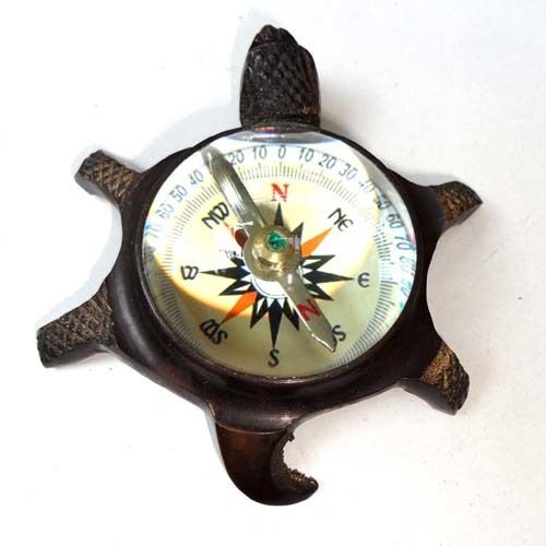 Antique Designer Tortoise Compass