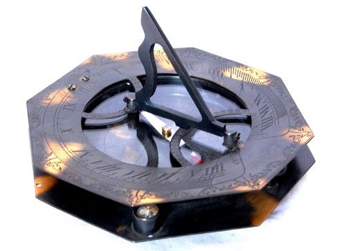 Black Finish Antique Compass