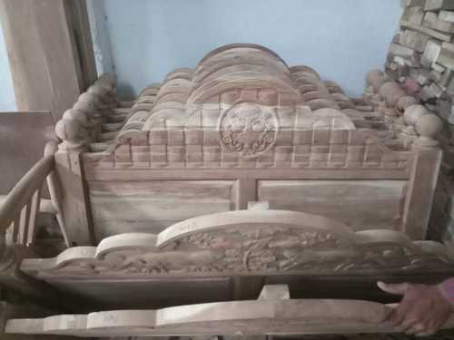 Handmade Teak Wood Bed Headboard Carpenter Assembly