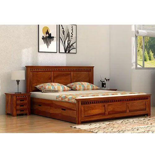 King Size Wooden Double Bed