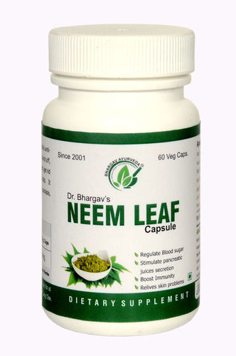 Neem Leaf Capsule Direction: Twice A Day With Water Or As Directed By Health Adviser