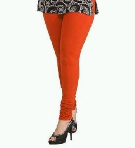 LUX Lyra Cotton Stretchable Full length Churidar Lycra Leggings for women -  Red - Frozentags - Ladies Dress Materials