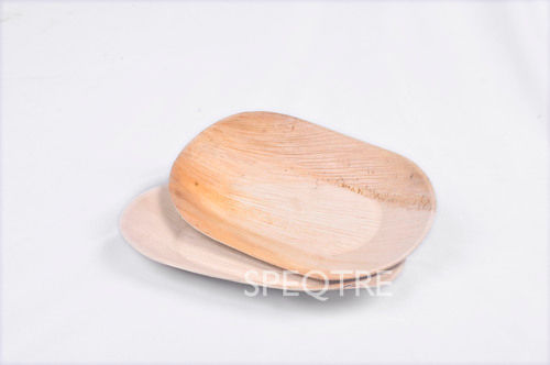 Rectangle Areca Palm Leaf Plate (8 x 6 Inch)