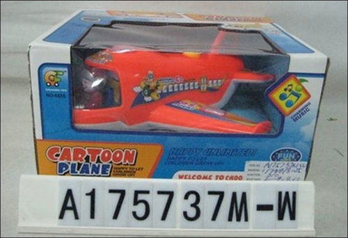 Cartoon Plane With Charming Music Plastic Toy