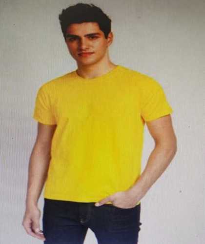 All Yellow Color Short Sleeves T Shirt