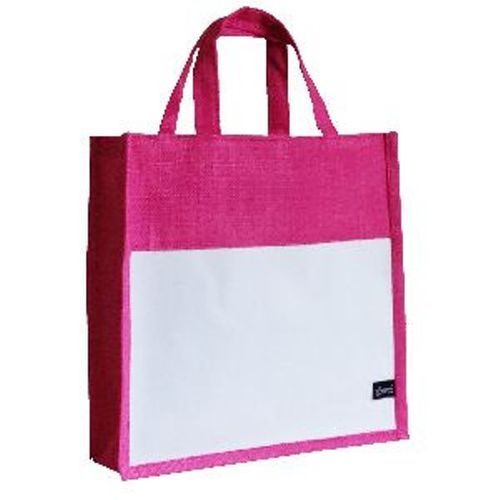 DIY Pink Jute Shopping Bags