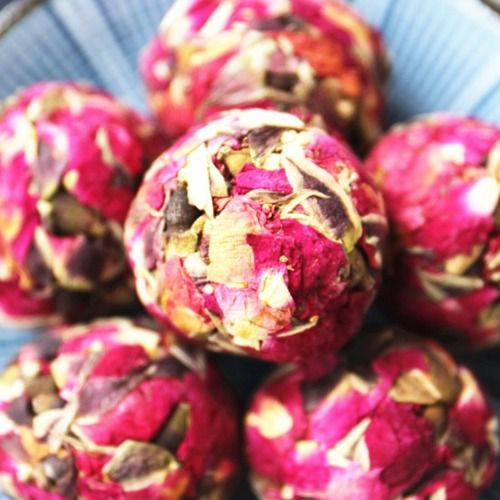 Handmade Beauty Single Rose Petals Tea Ball Blooming Tea for Keeping Health