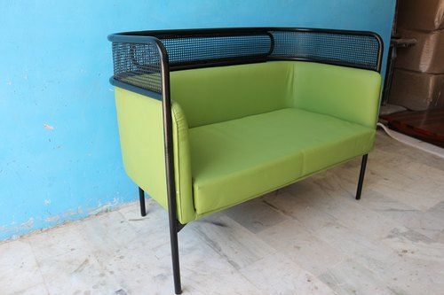 Handmade Pu Leather Restaurant 2 Seater Sofa