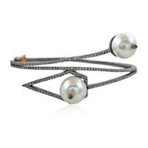 Fashion Designer Pearl Gemstone Bangle