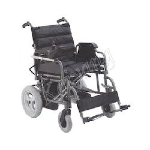 Power Coated Frame Finish Folding Electric Wheelchair Castor Type: 50" Pu Castors