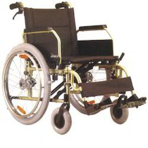 Premium Heavy Duty Manual Wheelchair With Non Detachable Armrest Castor Type: Wide Profile Castors