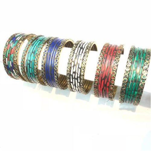 Fashion Stone Chips Bangles Set