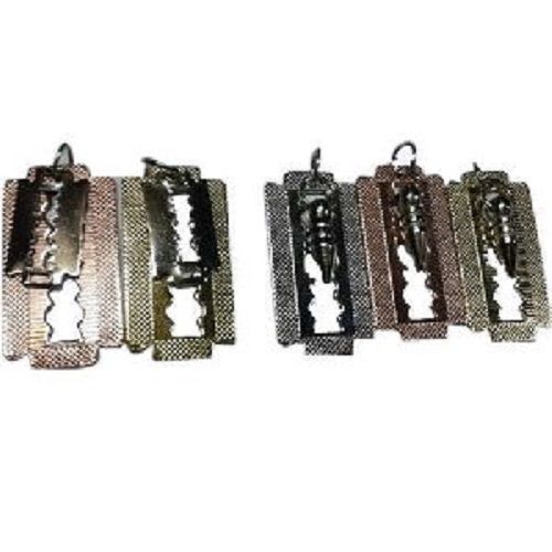 Mens Designer Razor Blade Pendant