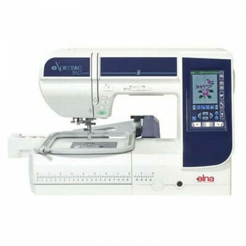 White Swiss Elna Expressive 860 Sewing And Embroidery Machine