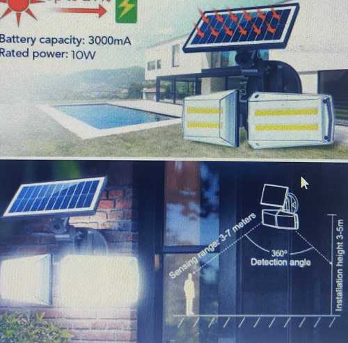 Finely Finished Solar Security Light