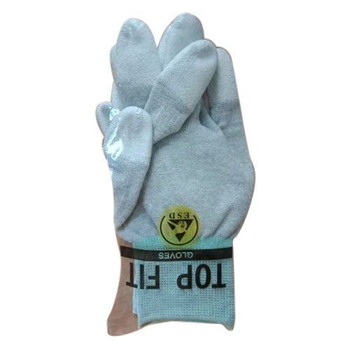 Grey Esd Carbon Top Fit Gloves