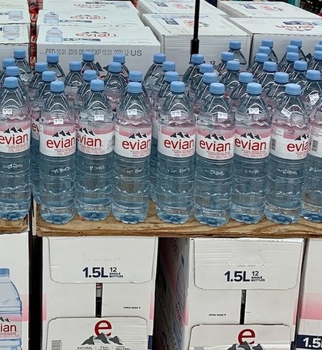 Evian Still Natural Mineral Water, 6 X 1.5 Litre Packaging: Plastic Bottle