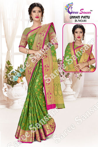 Kanchipuram Silk Saree (Unnati Pattu) for Ladies