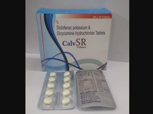 Diclofenac Potassium And Dicyclomine Hydrochloride Tablets Age Group: Adult