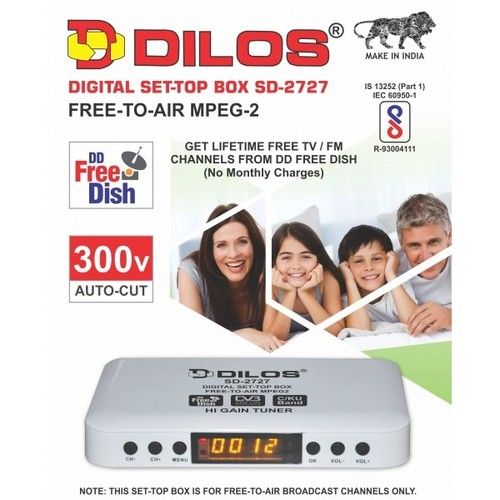 Dilos Mpeg-2 Sd-2727 Dvb-S Digital Fta Set-Top Box Application: Tv