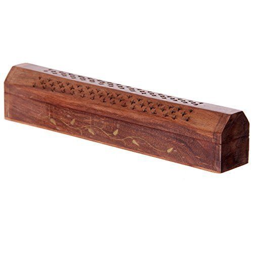 Wooden Incense Burner Holder Box