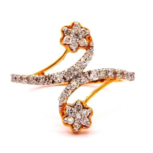 1.85Ct Real White Moissanite Flower Shape Engagement Wedding Ring Solid 14k  Yellow Gold – DiamondLoops