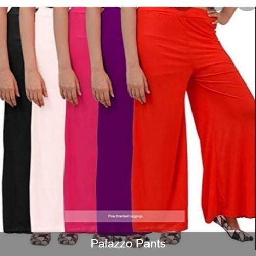 Various Ladies Plain Casual Palazzo Pants