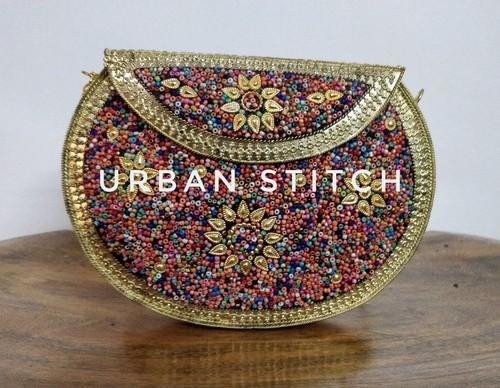 Multicolor Rugged Design Handmade Metal Bag