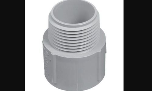 White 10 Kg Pvc Male Threaded Adapter