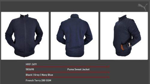 Blue Full Sleeves Mens Sweatshirts