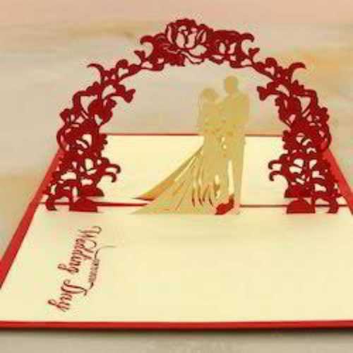 Hand Made Invitation Cards Size: Custom