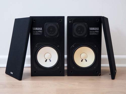 Black Yamaha Ns-10T Speakers W/ Grills - Studio Monitors - Sound Great- Matching Pair