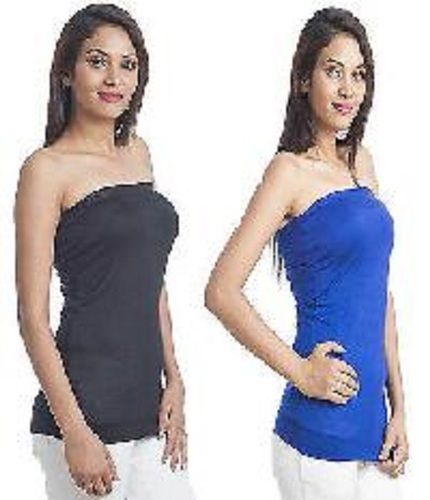 Various Colors Are Available Blue And Black Tube Tops