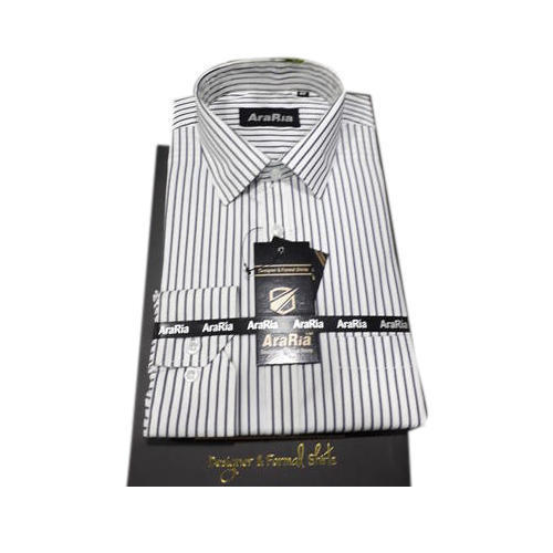 Multicolor Men Striped Formal Wear Shirt