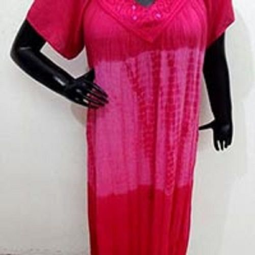 Plain Pink Ladies Night Gown