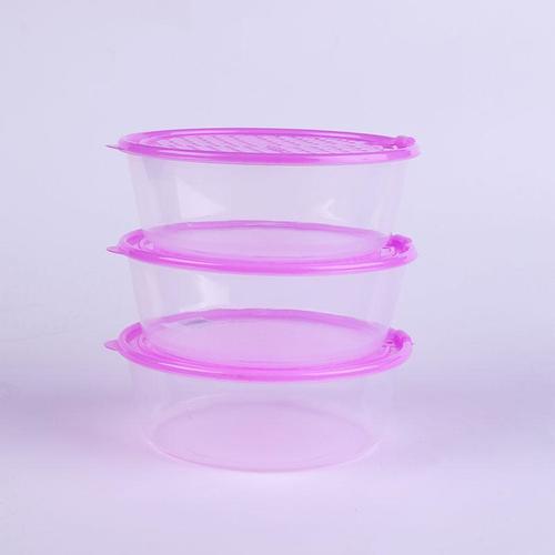 3 Pcs Cute PP Bowl Set - Purple