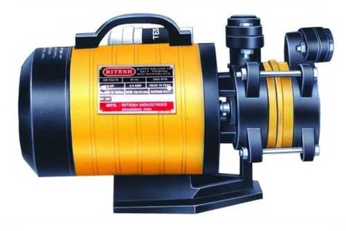 Domestic Self Priming Pump - Metal, Customized Size | Blue and Yellow, High Discharge Power, Quality Performance